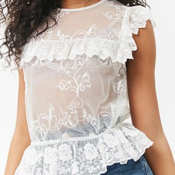 NWT Lace sleeveless top - Picture 3 of 3